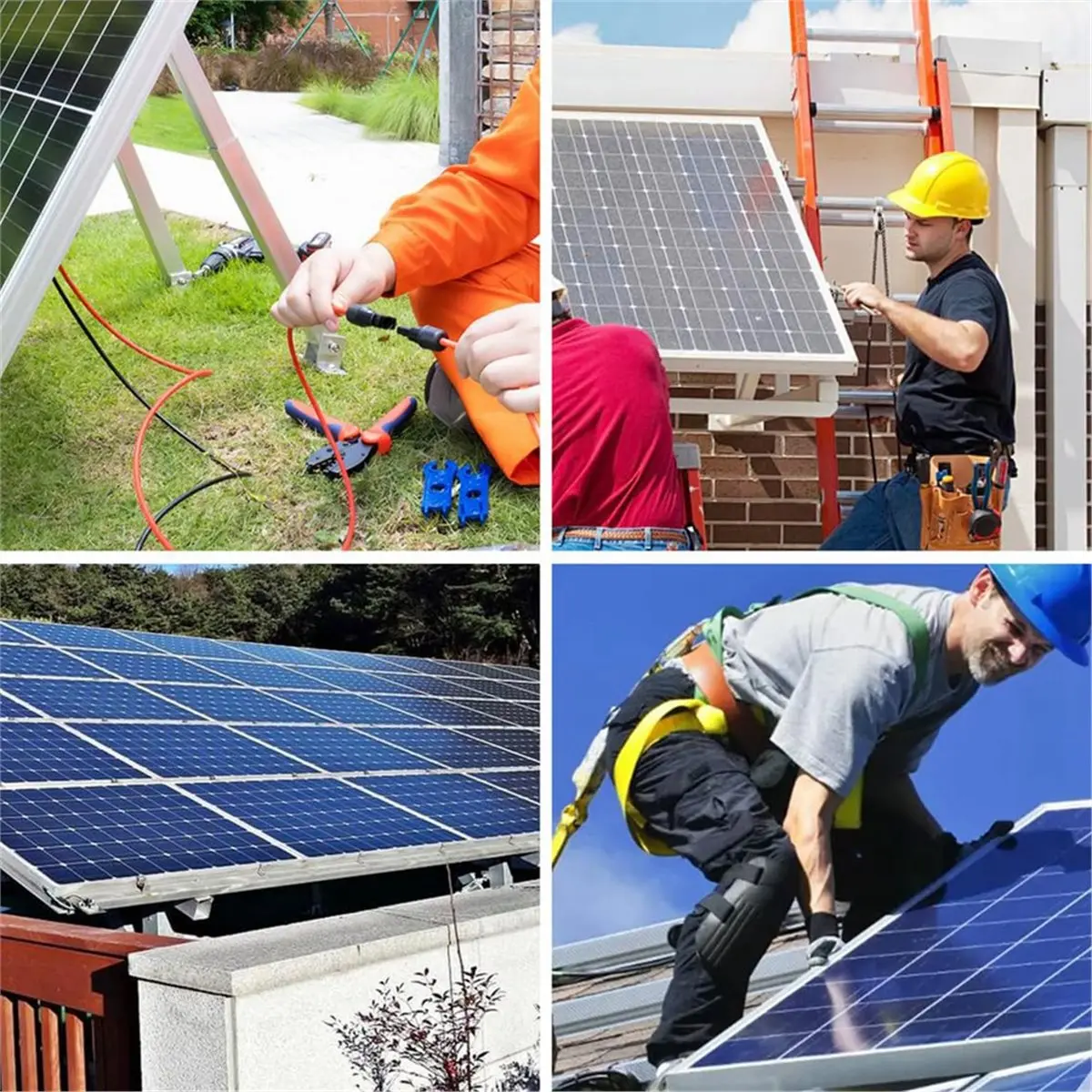 A64I 3PCS Protection Box for Solar Panel Connectors Photovoltaic Connector Enclosure Case Solar Cables Connection Protector