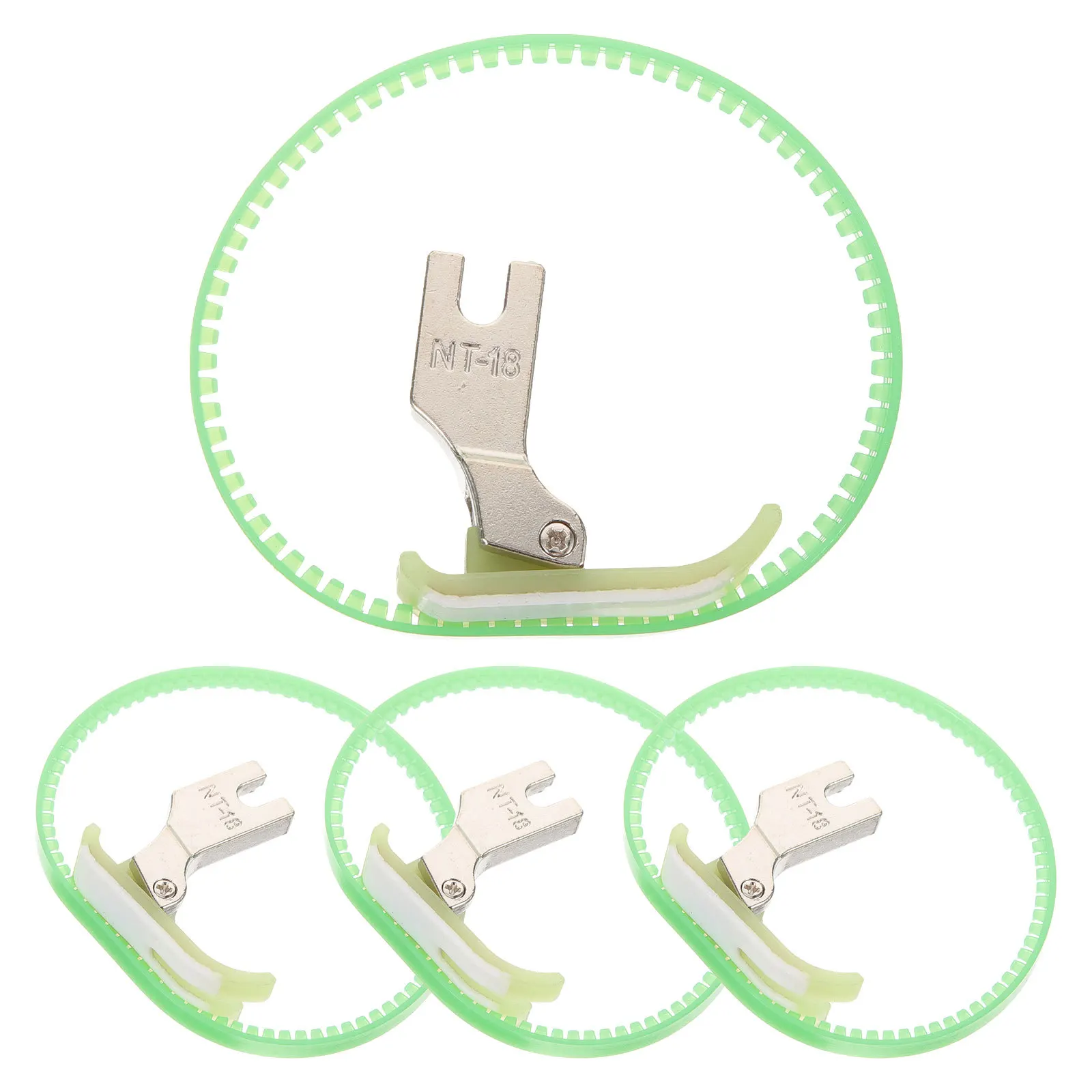 4 قطعة ماكينة خياطة قطعة قدم الضغط في ماكينة الخياطة الصلب خياطة قدم لخياطة اللحف خليط متعددة الوظائف استبدال الخياطة العرض