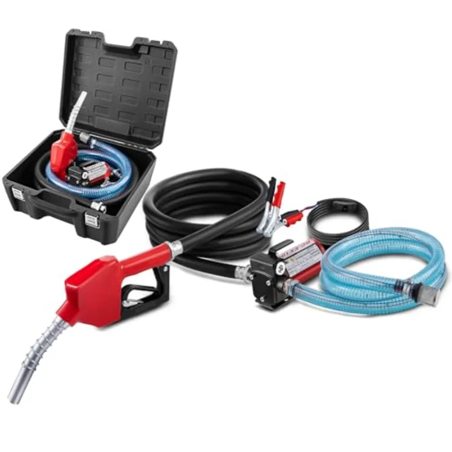 

Портативный комплект топливного насоса 12 В, 10 галлонов в минуту, взрывозащищенный самовсасывающий электрический дизельный бензиновый насос с автоматическим отключением N