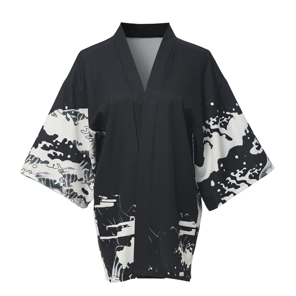 سترة صوفية شال كيمونو ياباني لتغطية المعطف