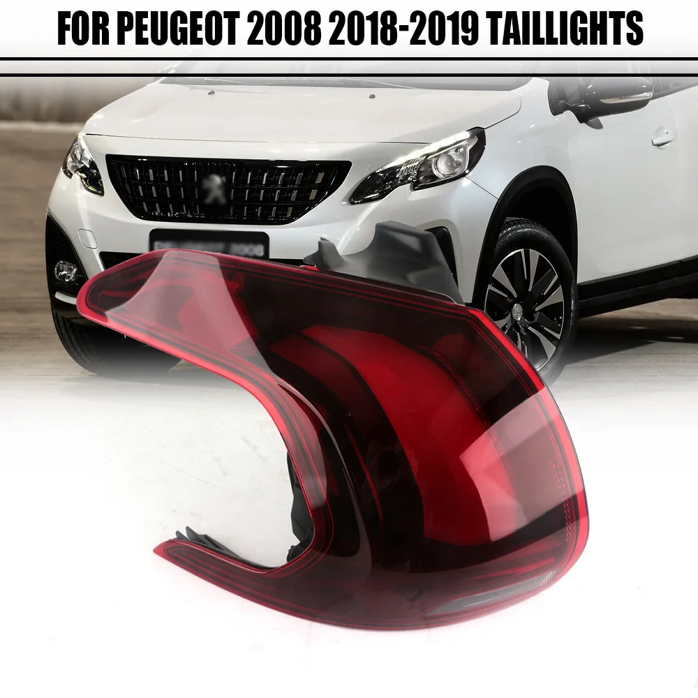 Rear Tail Light Assembly for Peugeot 2008 2018 2019 LED Lion Claw Taillight Brake Lamp Turn Signal