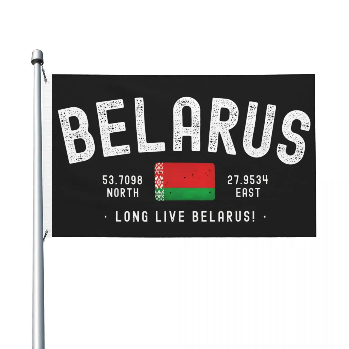 Belarus Long Live National Flag Coordinates Flag Hanging Banner For Celebration Home Decoration 90X150cm Fashion Flags