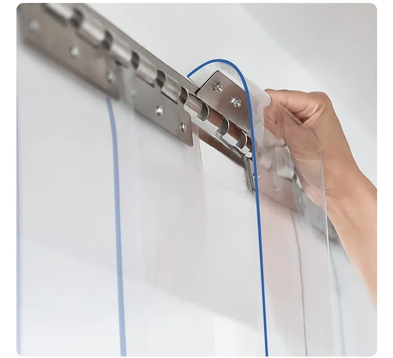 Low Temp Cold Room PVC Door Curtain  50 Meters Roll 200 300 Flexible Anti-static Green Blue Transparent Industrial Strip Curtain