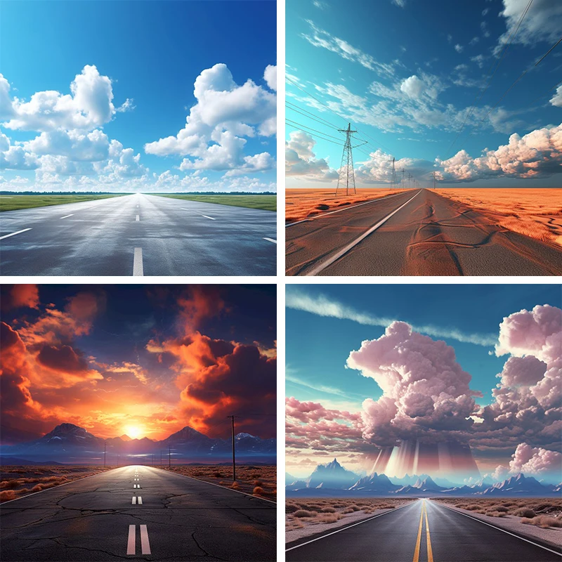 

GATYZTORY DIY Diamond Painting Highway Mosaic Landscape Full Drill Embroidery Mountain Scenery Wall Decorations Living Room