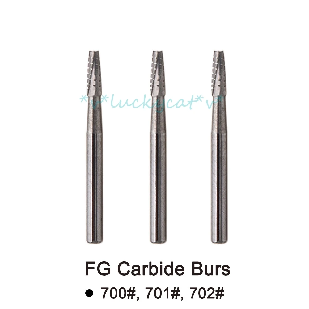 10pcs/box Dental Tungsten Carbide Burs FG Diamond Bur Drills High Speed Fissure Polishing Bur FG series for dental poliahing