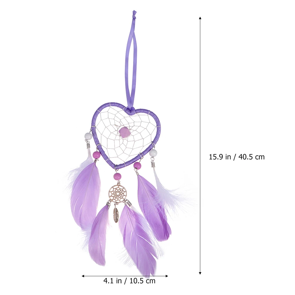 

2 Pcs Love Hanging Decoration Wall Ornament Bedroom Lace Bohemian Dream Catcher