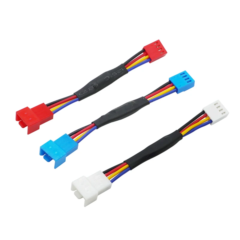 10Pcs/lot Fan Resistor Cable 3 / 4 Pin Male to 3 / 4Pin Female Connector Reduce PC CPU Fan Speed Noise Resistor Slow down Cables