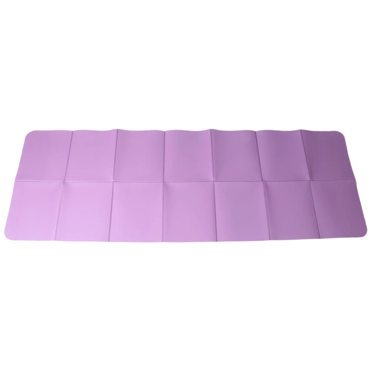 Foldable Yoga Mat Folding Travel Fitness Exercise Mat Double Sided Non-Slip for Yoga Pilates & Floor Workouts Purple