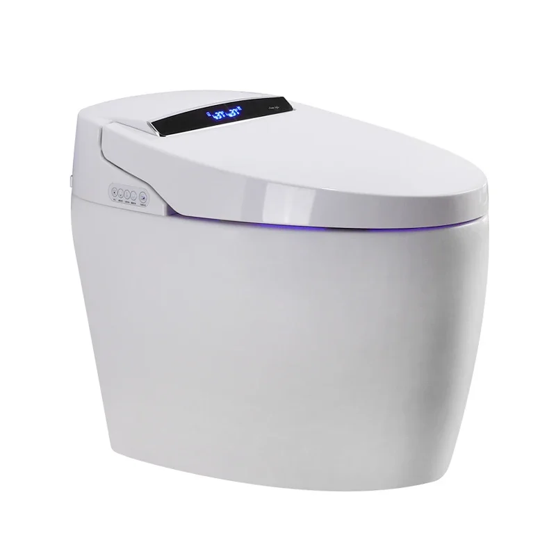 Picture 3: Smart Toilet ,Modern Automatic open Self Cleaning Ceramic Bathroom WC Intelligent Sanitary Ware Bidet ,with Tank ,Remote