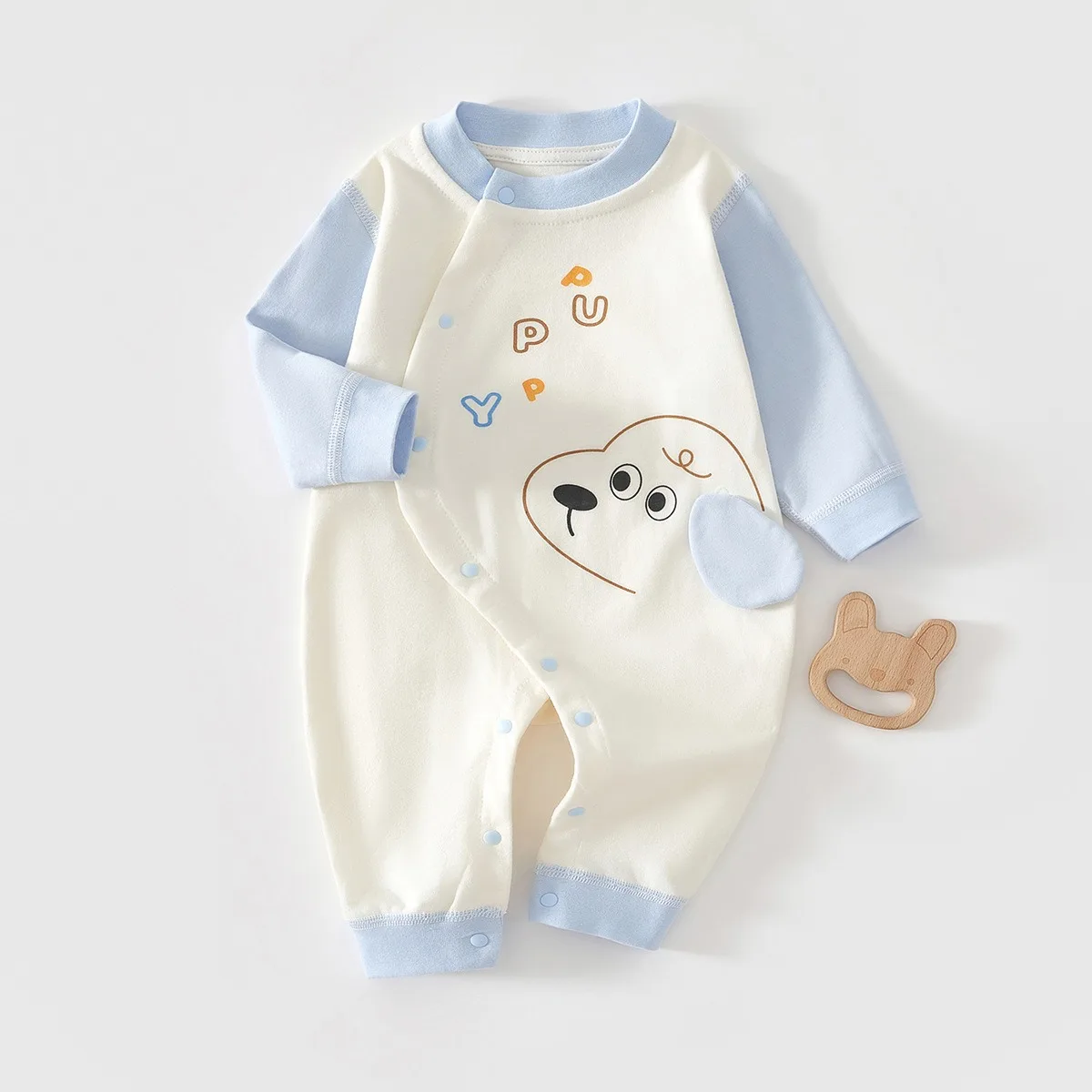

Factory Baby Spring Autumn Warm Romper Clothing 0-18 Month Newborn Boy Girl Pure Cotton One-piece Toddler Cartoon Daily Babygro