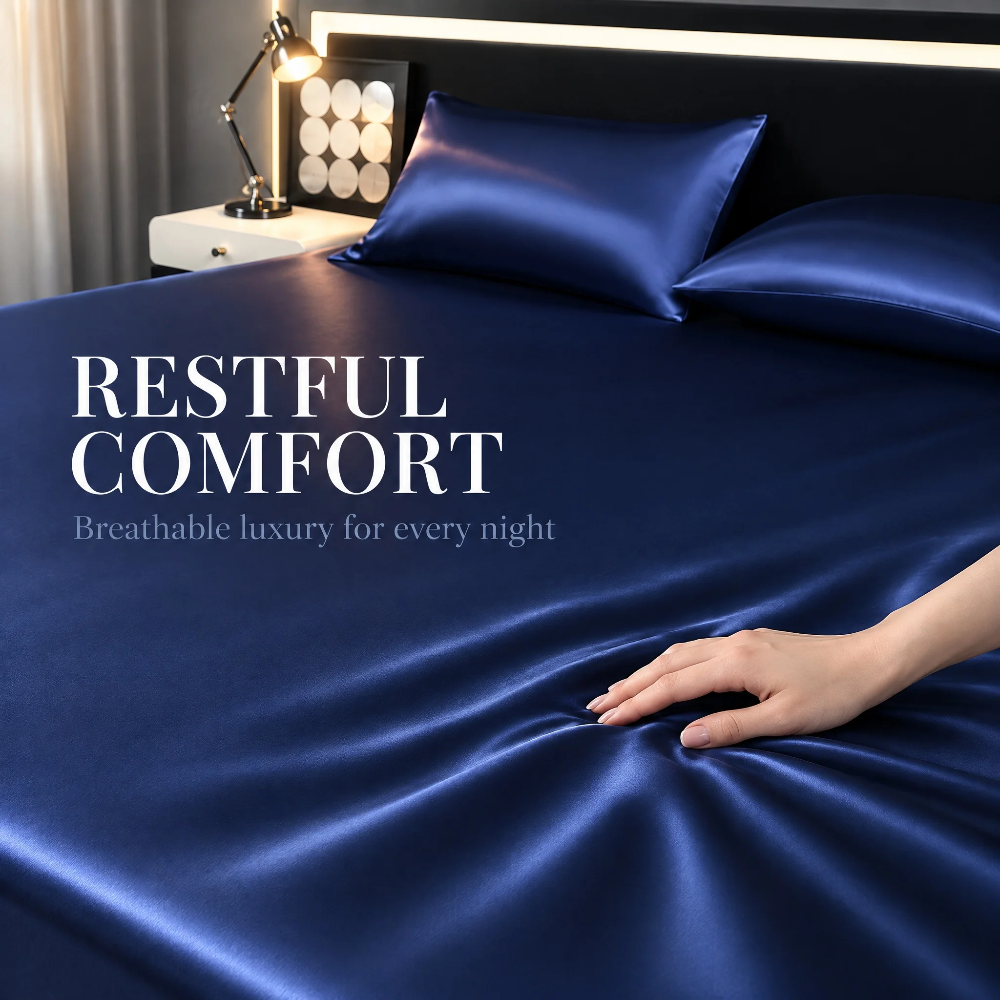 All-Season Solid Bedding Set, 3pcs Smooth Bedding Including 1 Sheet & 2 Pillowcases, Tidy Solid Tone Linens for Bedroom Guest Room, Easy Care, Machine Washable, Multiple Sizes Optional