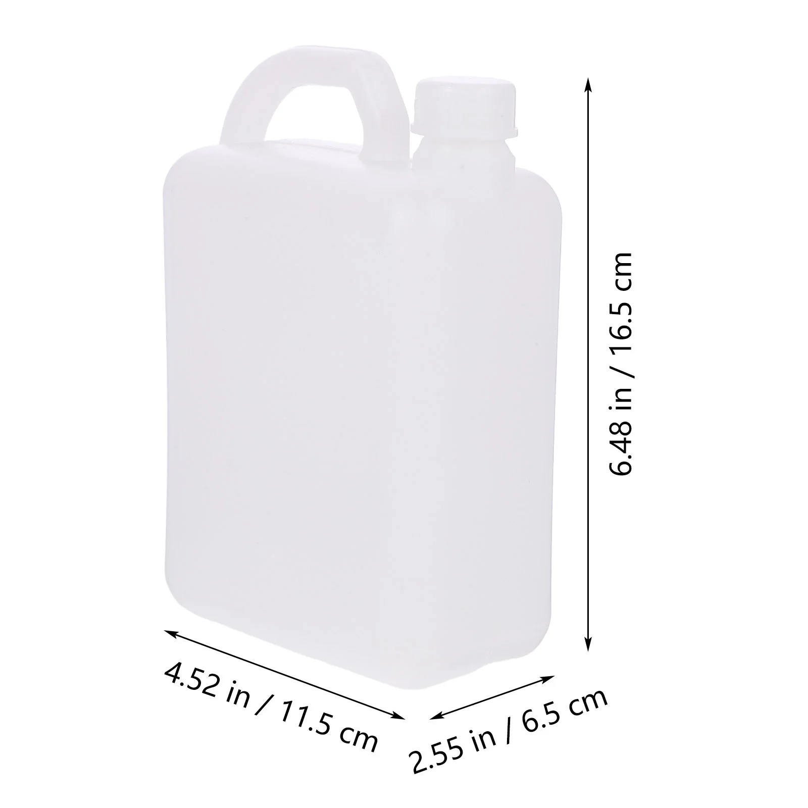 Oil Flat Bottle Packaging Bucket Kettle with Lid White Plastic Storage Containers