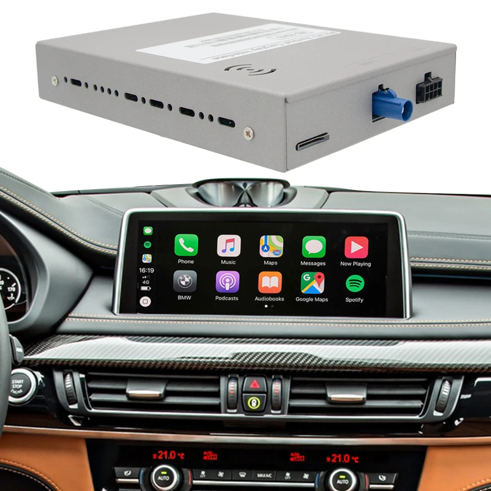 Upgraded versionWireless Android Auto CarPlay Interface Module Kit for   CIC F11 F10 X3 F25 X4 F26
