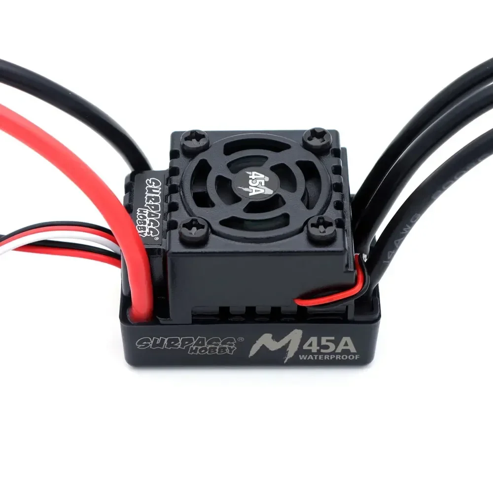 تجاوز هواية M سلسلة 35A 45A 60A مقاوم للماء فرش ESC T XT60 التوصيل 2-3S ل 1/10 1/14 RC سيارة عربات التي تجرها الدواب F540 2845 3650 المحرك