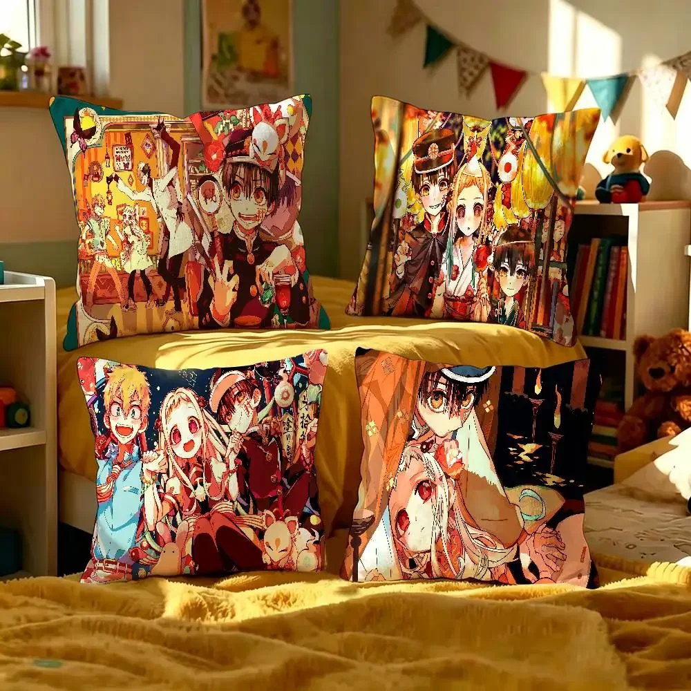 Toilet Bound Hanako Kun Pillow Anime Pillow Sofa Bed Head Pillow Cover Cushion Cover 45x45 Cm Fashion