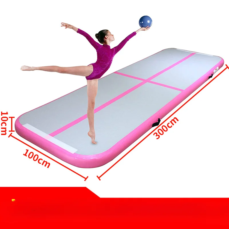 Inflatable Gym Mat Fitness Yoga Mat Taekwondo Martial Arts Flip Wire Drawing Material Air Cushion