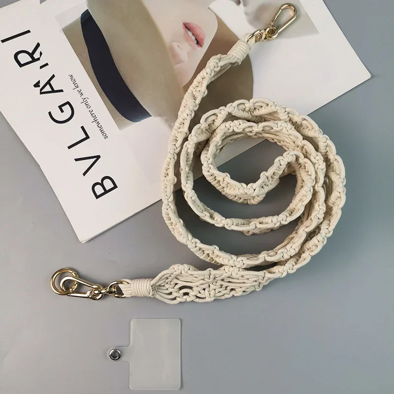 Long Crossbody Lanyard Mobile Phone Hanging Cord Anti Loss Backward Hollow Diamond Vintage Style Strap Universal Phone Lanyard