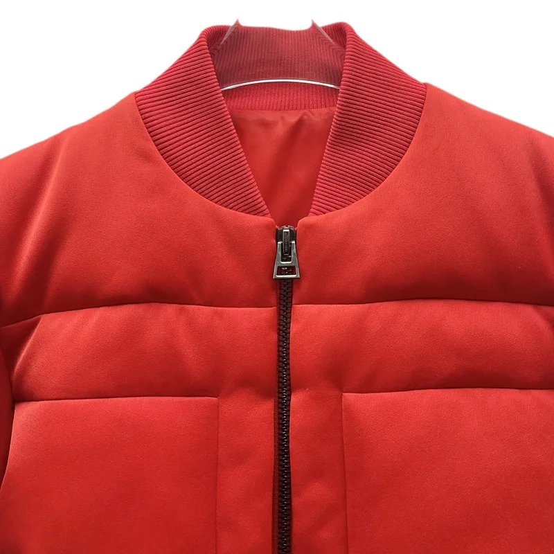 2025年冬 ソリッドスリム パフィーコットンパッド入りコート ファッションフレア 長袖ジッパー カジュアルウォームパーカージャケット ストリートアウターウェア