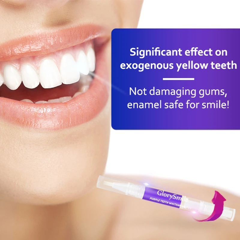 قلم تبييض الأسنان الأرجواني السحري منعش التنفس عن طريق الفم تنظيف عميق إزالة البقع طب الأسنان تنظيف الأسنان جوهر العناية بالفم #6