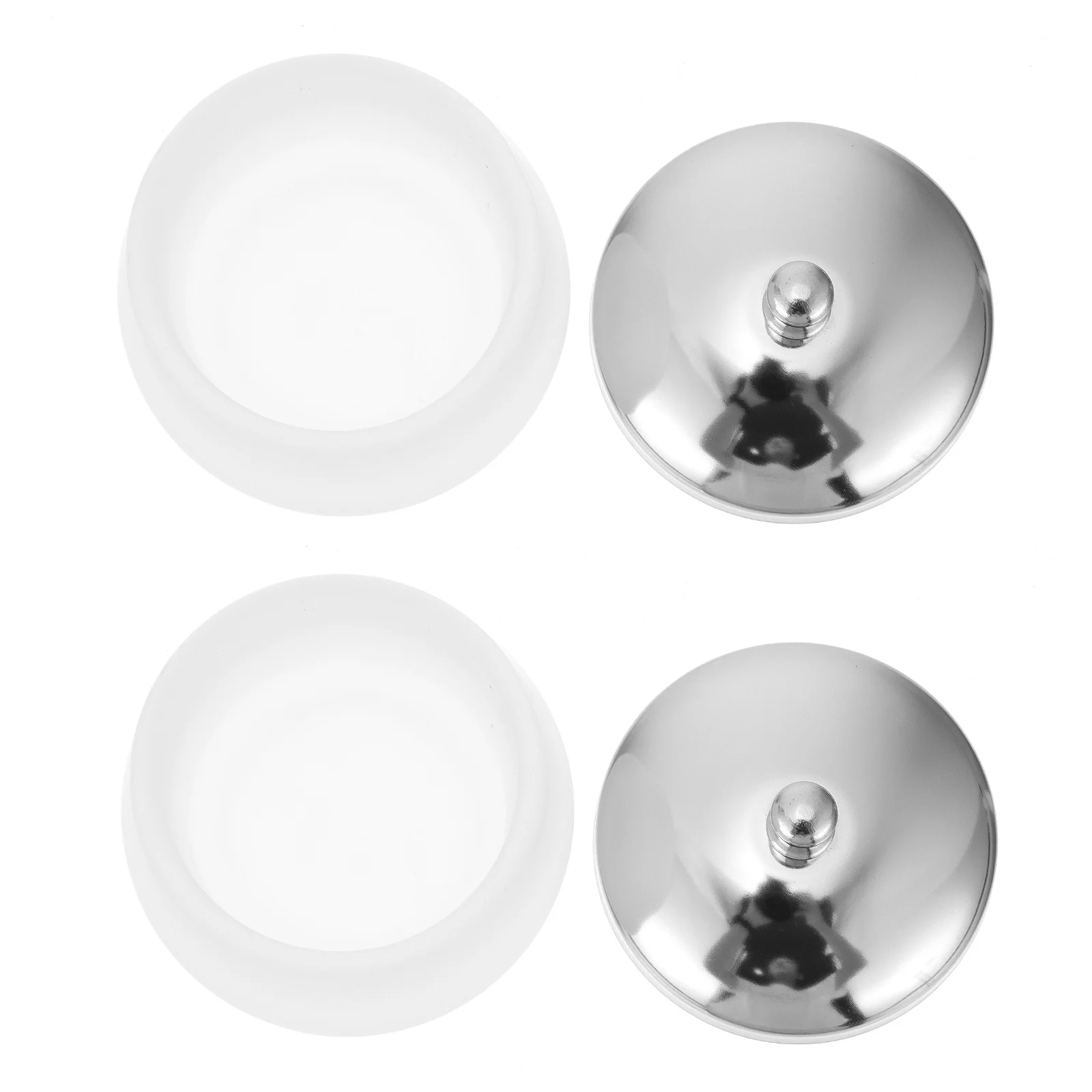 

2 Pcs Nail Art Container Liquid Cup Glass Bowl Manicure Dappen Dish Acrylic Powder