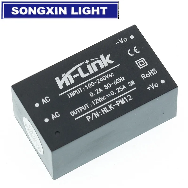 HLK-PM01 HLK-PM03 HLK-PM12 AC-DC 220V to 5V/3.3V/12V Mini Power Supply Module Intelligent Household Switch HLK-5M05  5M12 5M03