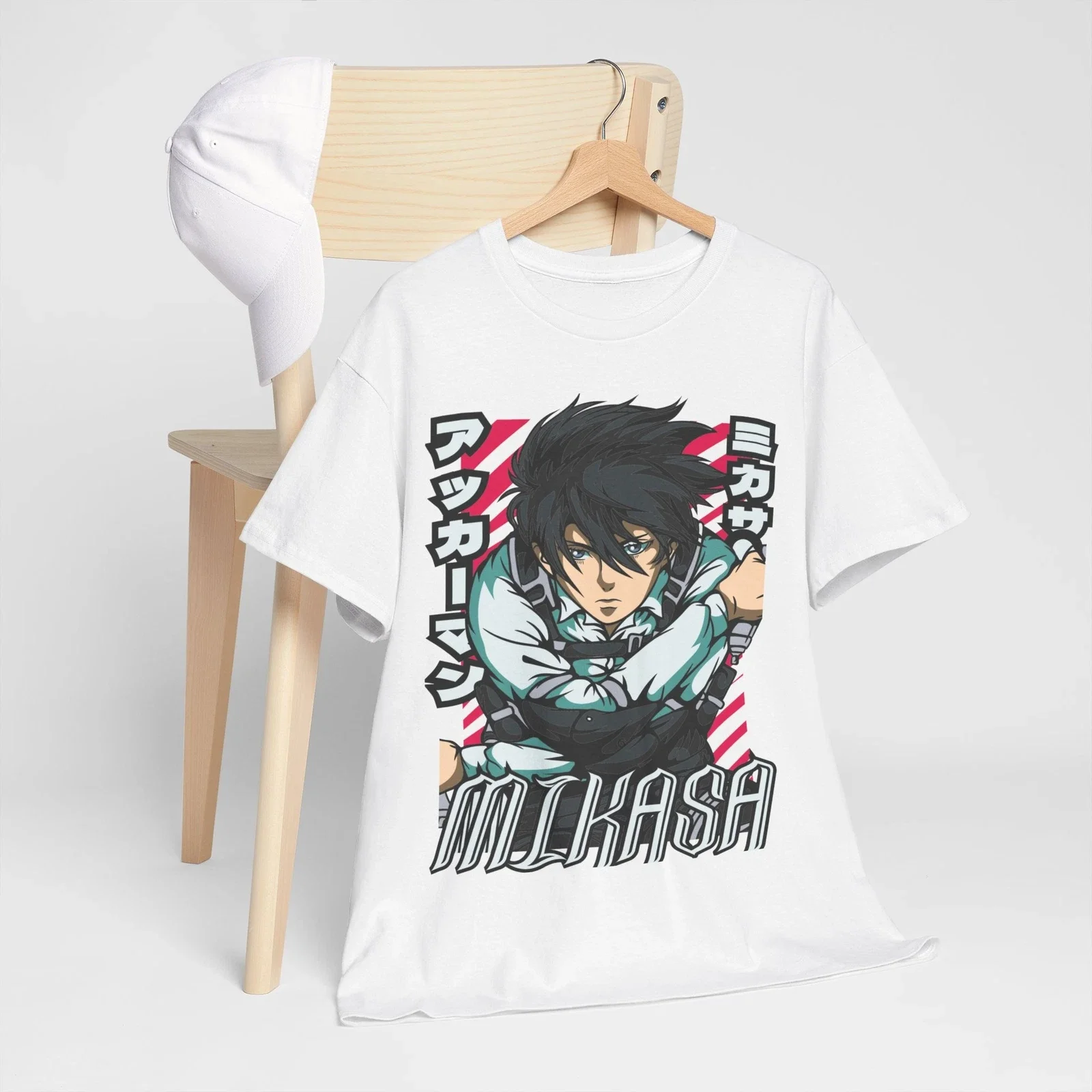 ميكاسا تي شيرت هجوم على تيتان قميص Shingeki No Kyojin أنيمي AOT قميص الصيف القطن الرجال النساء تي شيرت علوي الشارع الشهير المتضخم #2