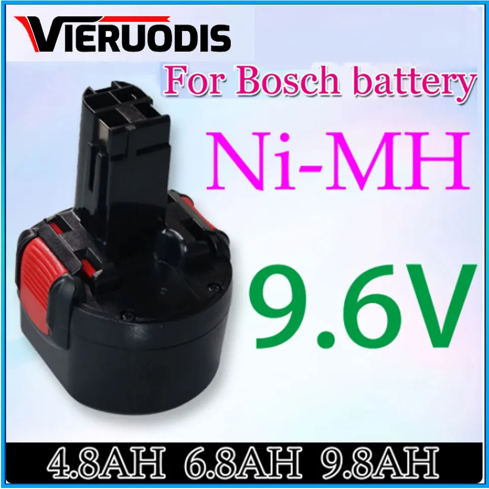 

For Bosch 9.6V 4.8AH 6.8AH 9.8AH Rechargeable Ni-MH Battery BAT048 BAT100 BAT119 BH984 BPT1041 GSR GDR Power Tools Battery