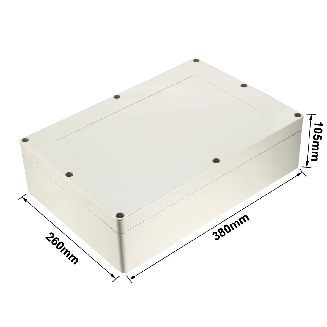 380x260x105mm Waterproof Plastic Enclosure Box Electronic IP65 Project Instrument Case GraySealed ABS DIY Junction Box Enclosure