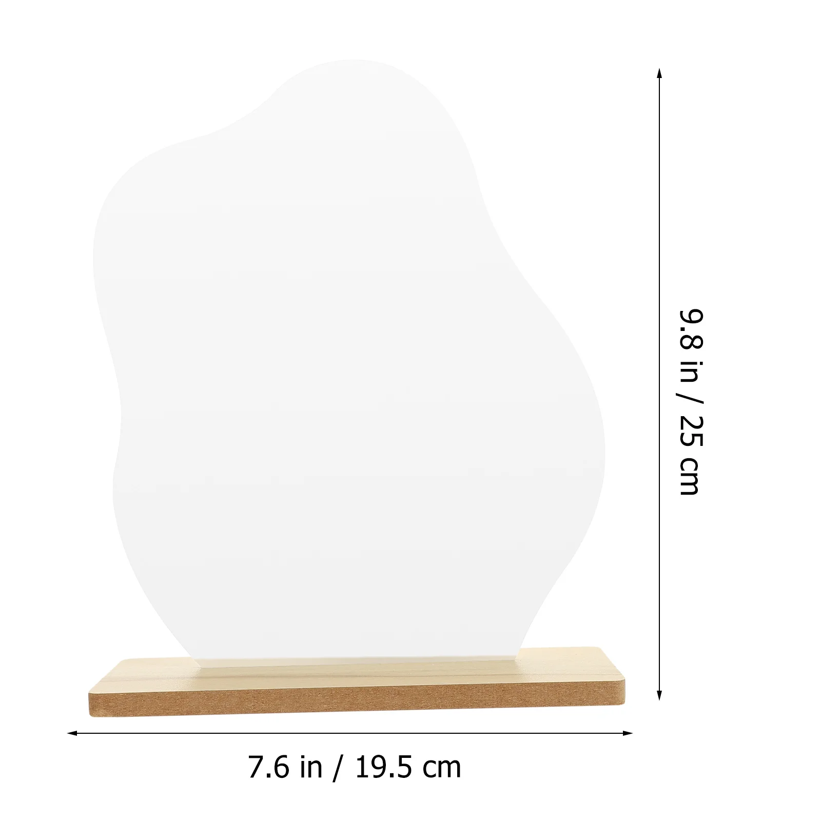 シンプルなデスクトップフリップメイクアップミラー プレミアムアクリル高精細フレームレスミラー 取り外し可能なスタンド ポータブル