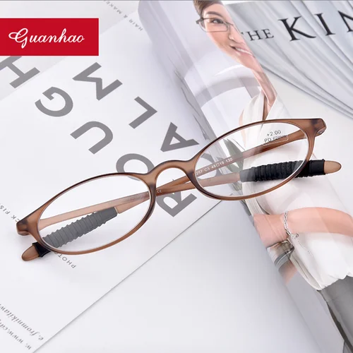 GUANHAO-gafas de lectura Unisex, lentes transparentes para presbicia, hipermetropía óptica, montura TR90 ligera Universal
