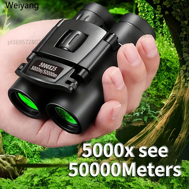 Jumelles HD 3000x22 avec zoom, lentille BAK4, télescope pliable portable pour vision nocturne en basse lumière, puissant longue portée pour la chasse, le camping et la randonnée
