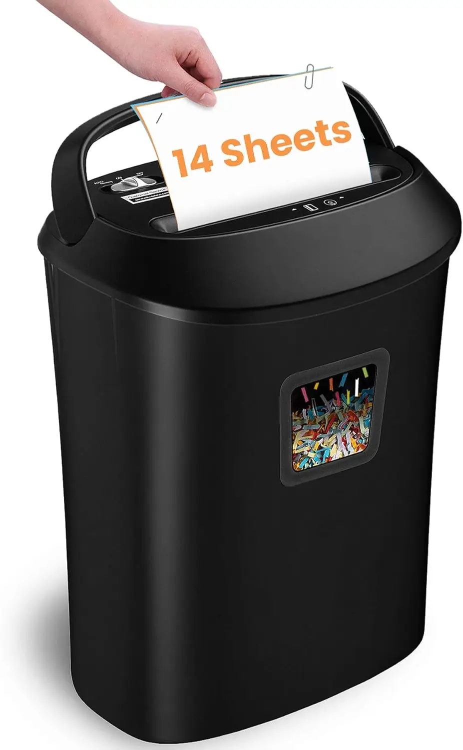 

14-Sheet Cross-Cut Paper Shredder with Jam Proof System, Also Shreds Card/CD, Heavy Duty for Home Office