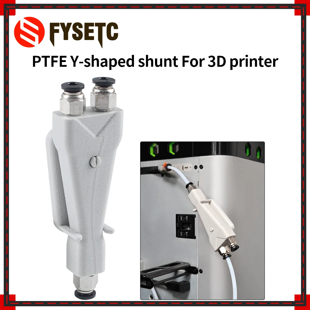 

Gray/green/black PTFE Y-shaped Shunt High Quality Transmitter PTFE Connector For Bambu Lab 3D Printer Parts