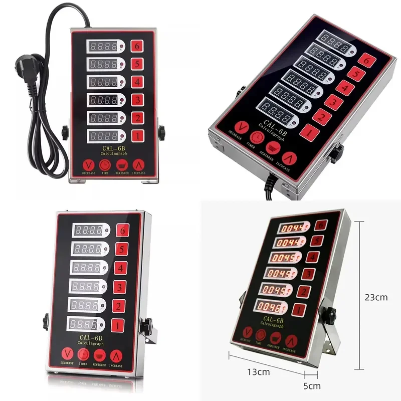 Commercial Kitchen Digital Timer AC220V Stainless Steel Countdown Alarm for Frying Baking Cooking Heavy Duty