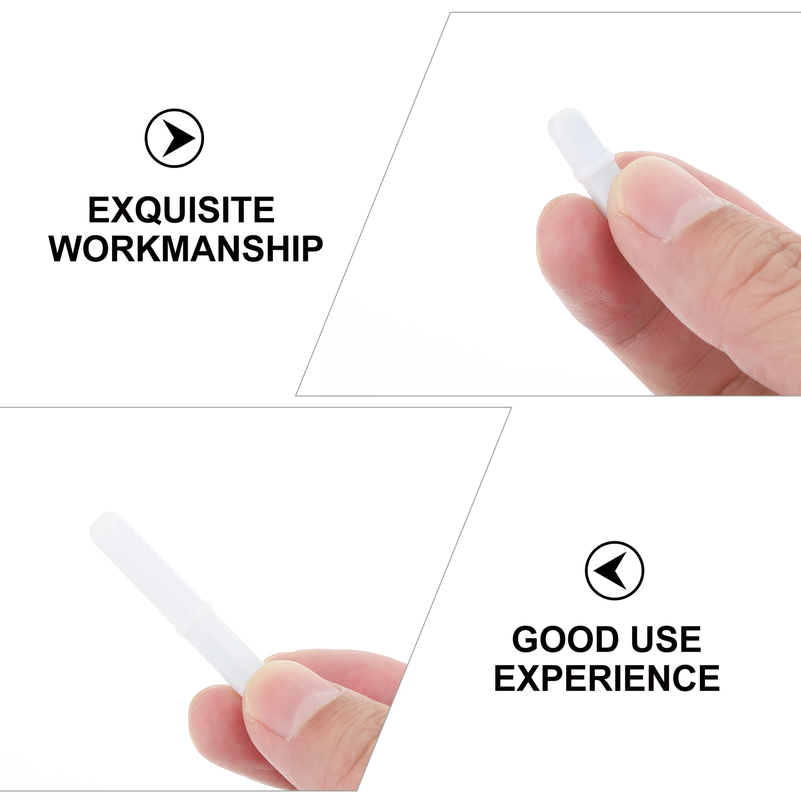 8pcs Stirring Rotor Magnetic Bar Mixer Rod Lab Accessories White Type Acid Alkali Resistance Teaching Equipment