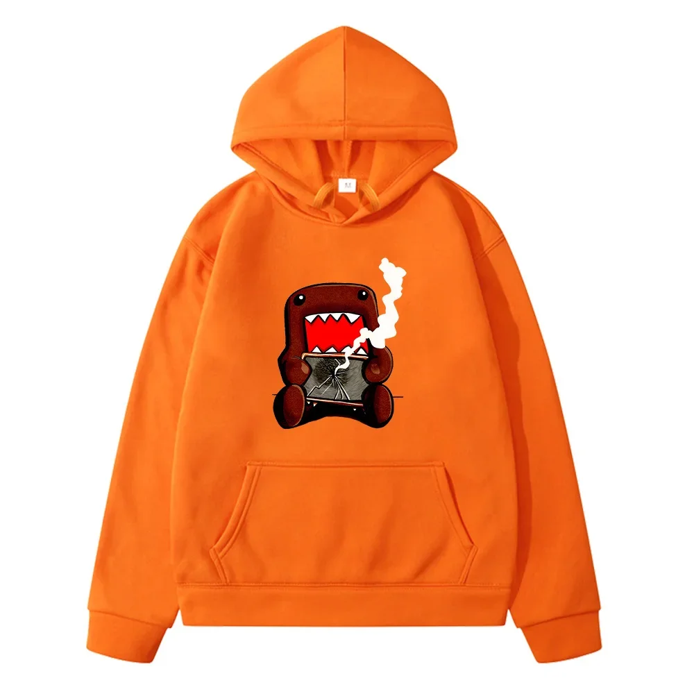 

Domo Kun Cartoon Printing Hoodies Autumn Comfortable Children Cute Sweatshirt Streetwear Boys Girls Clothing Kawai Graphic Hoody