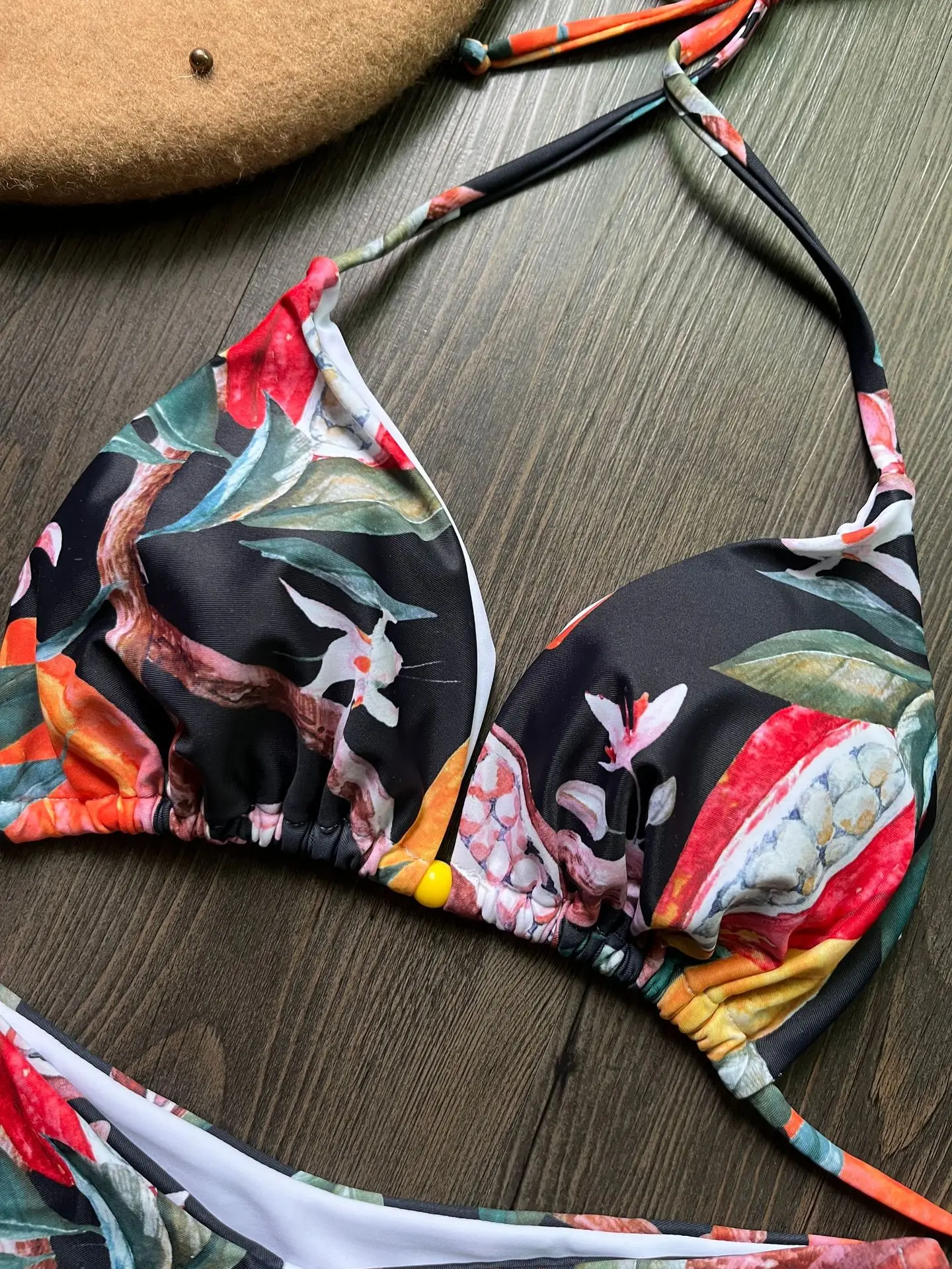 New Floral Print S-L Bikini Set Women Swimwear Sexy Strappy Swimsuit Two-pieces Bathing Suits Fashion Beach Wear