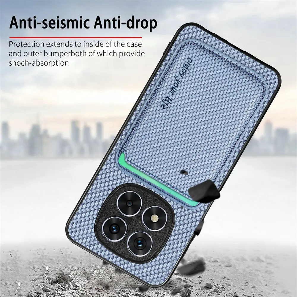 Magnetyczne etui 2w1 z odłączaną skórzaną obudową na karty do Xiaomi Redmi Note 15 5G 4G, futerał Redmi Note 14 Pro Plus 13 14C, tylna obudowa — zdjęcie produktu 3