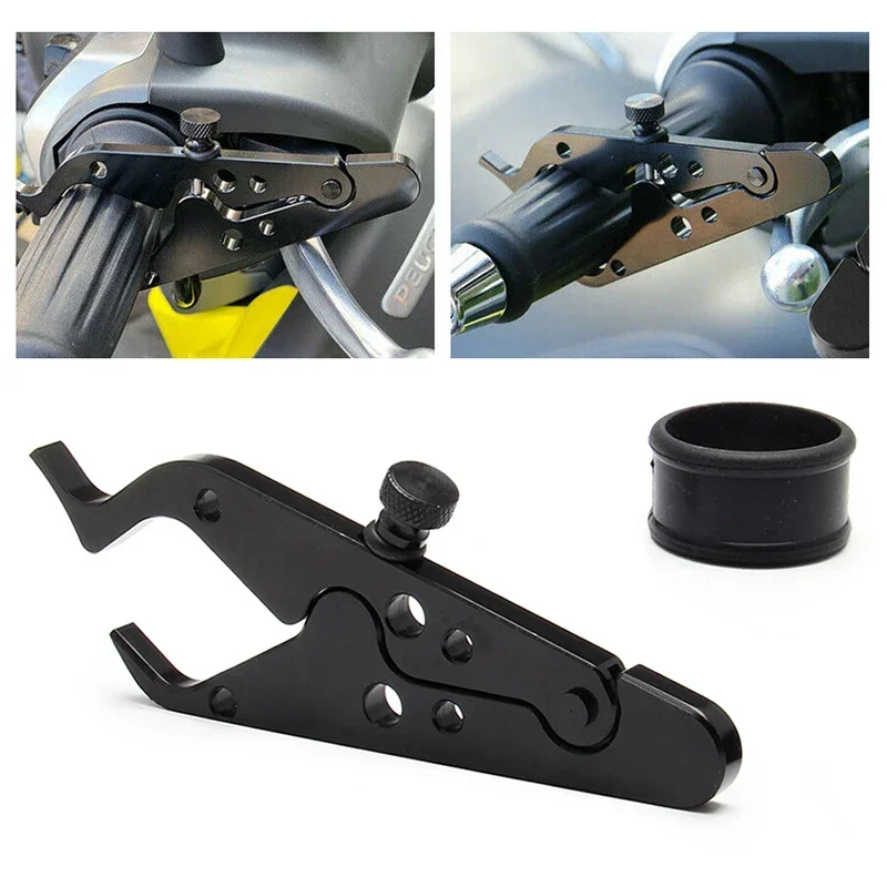 Motorcycle Cruise Control Throttle Clamp - Universal, Reduces Fatigue, Retains Throttle