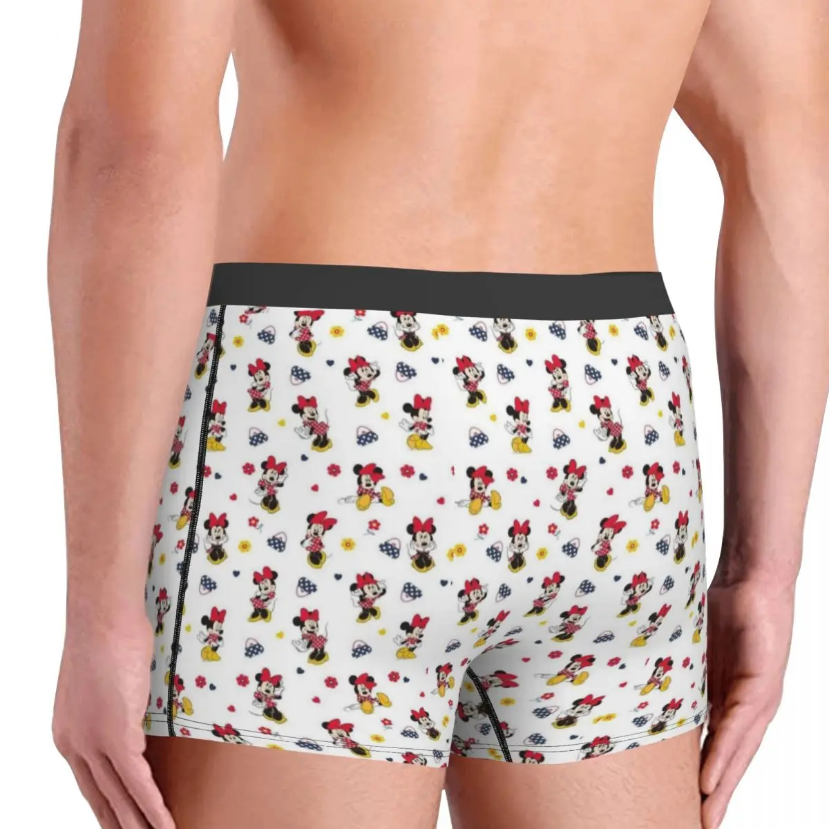 Boxer personalizzati divertenti Minnie Mouse Pantaloncini Slip da uomo Intimo Moda Mutande