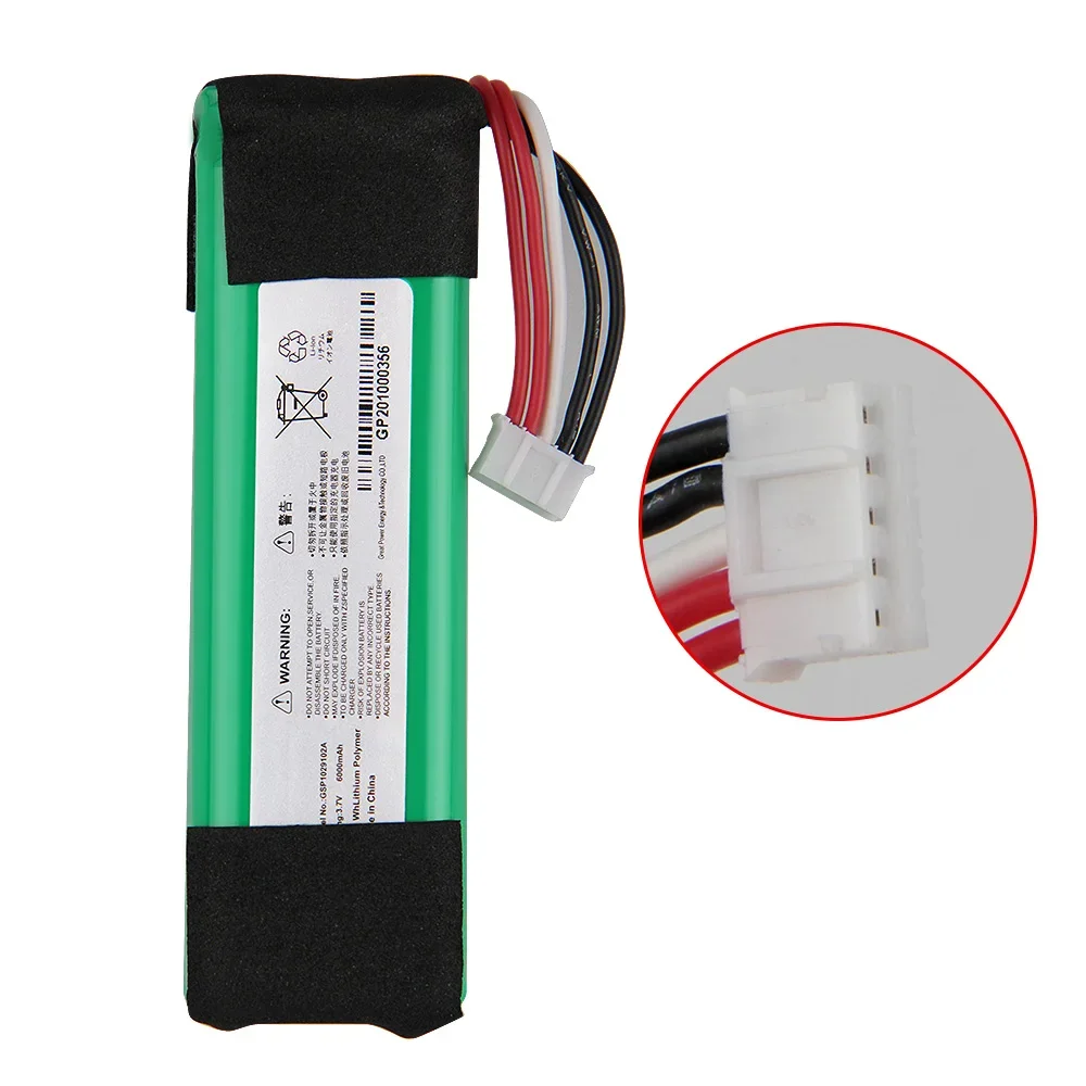 NEW Replacement Battery GSP1029102A For JBL Charge2 plus Charge2+ Charge 2 plus Bluetooth Speaker Batteries 6000mah