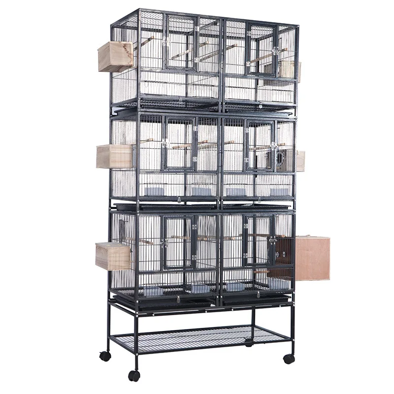 Multi-storey large pet house bird stackable bird cage canary cage movable splicing pigeons parrot bird cage sales