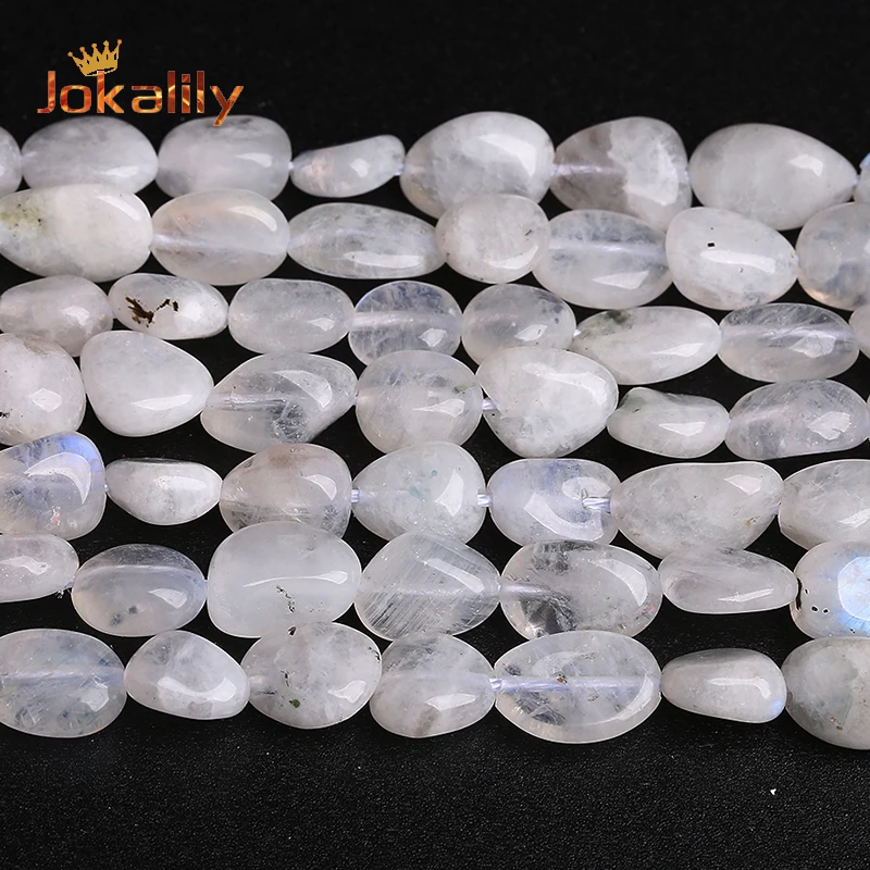 Natual Blue Moonstone Beads Irregular Stone Loose Spacers Beads For Jewelry Making DIY Bracelets Necklace Accessories 15