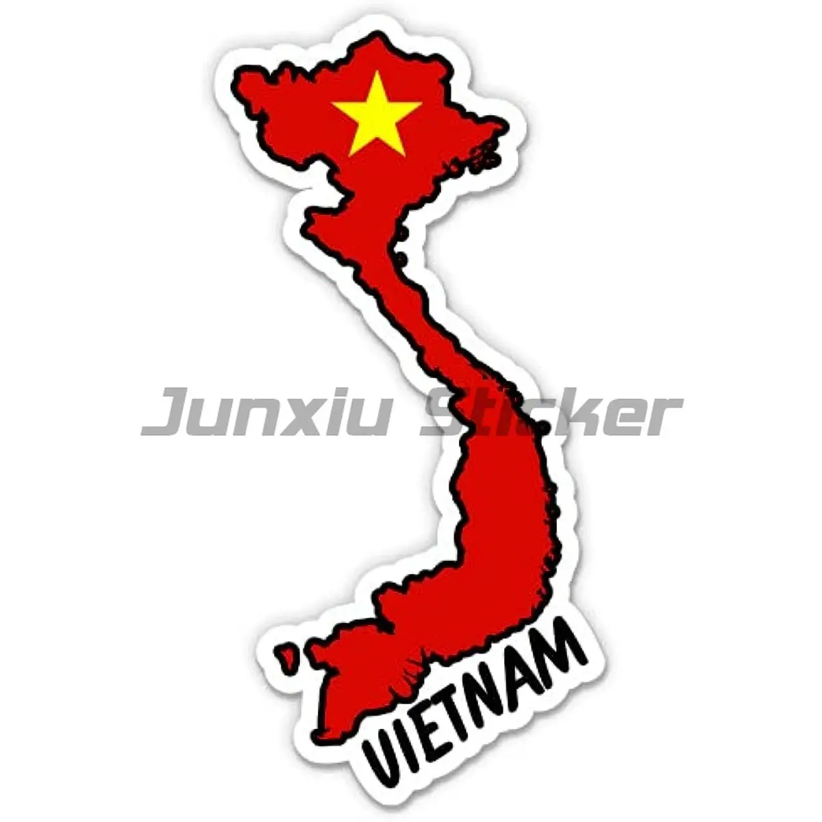 Vietnam Vietnamese Flag Map VN Decals Vinyl Laptop Car Window Accesorios Wall Room Truck Helmet Racing Decoration Sticker