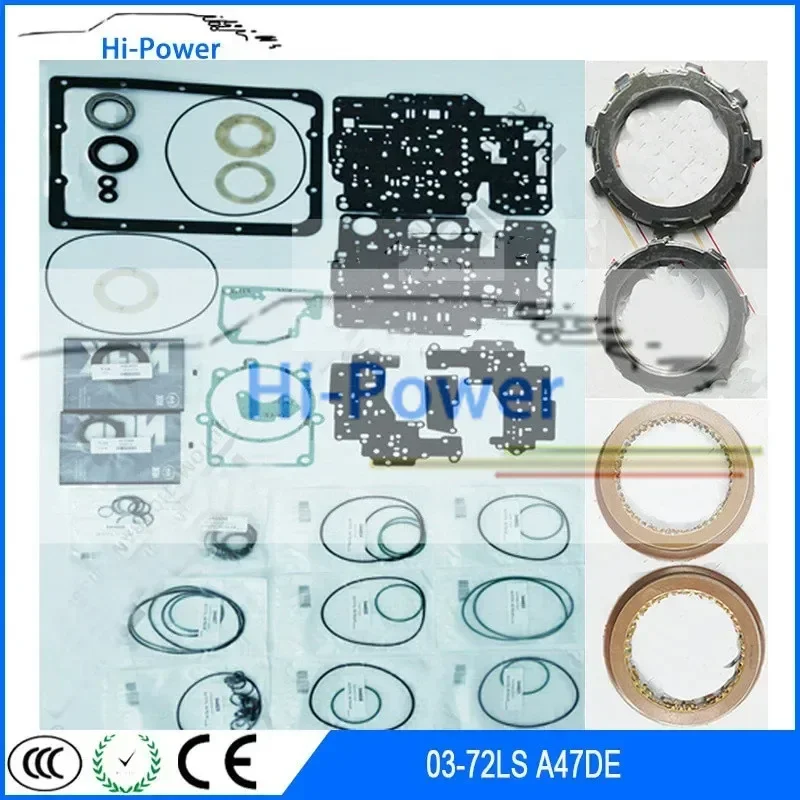 03-72LS A47DE Transmission Master Rebuild Kit Friction Steel Kit Sealing Rings For TOYOTA T04400F Gearbox Clutch Repair Kit