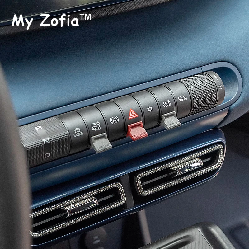 For BYD Dolphin Seagull 2023 2024 2025 Car Central Control Button Air Conditioning Gear Button Sticker Knob Switch Accessories