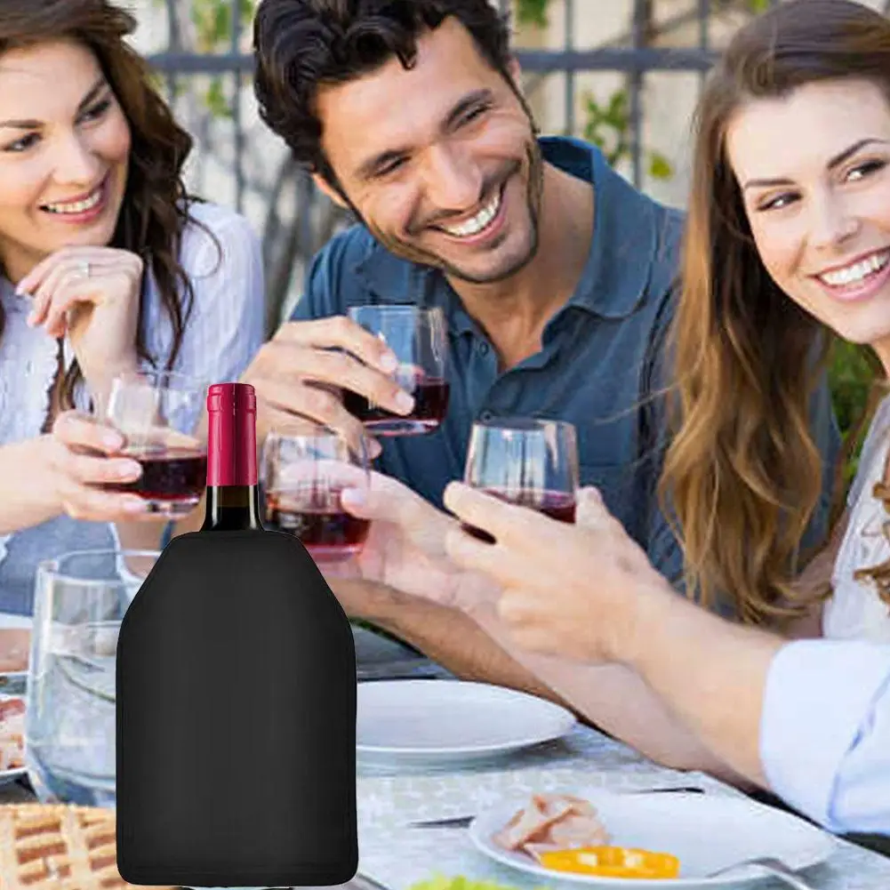 Weinkühler-Eisbeutel, Picknick-Getränkehalter, Nylon-Weinkühlerhülle, Softdrink-Halter, Barzubehör für Bier- und Champagnerkühler ﻿ – Detail 8