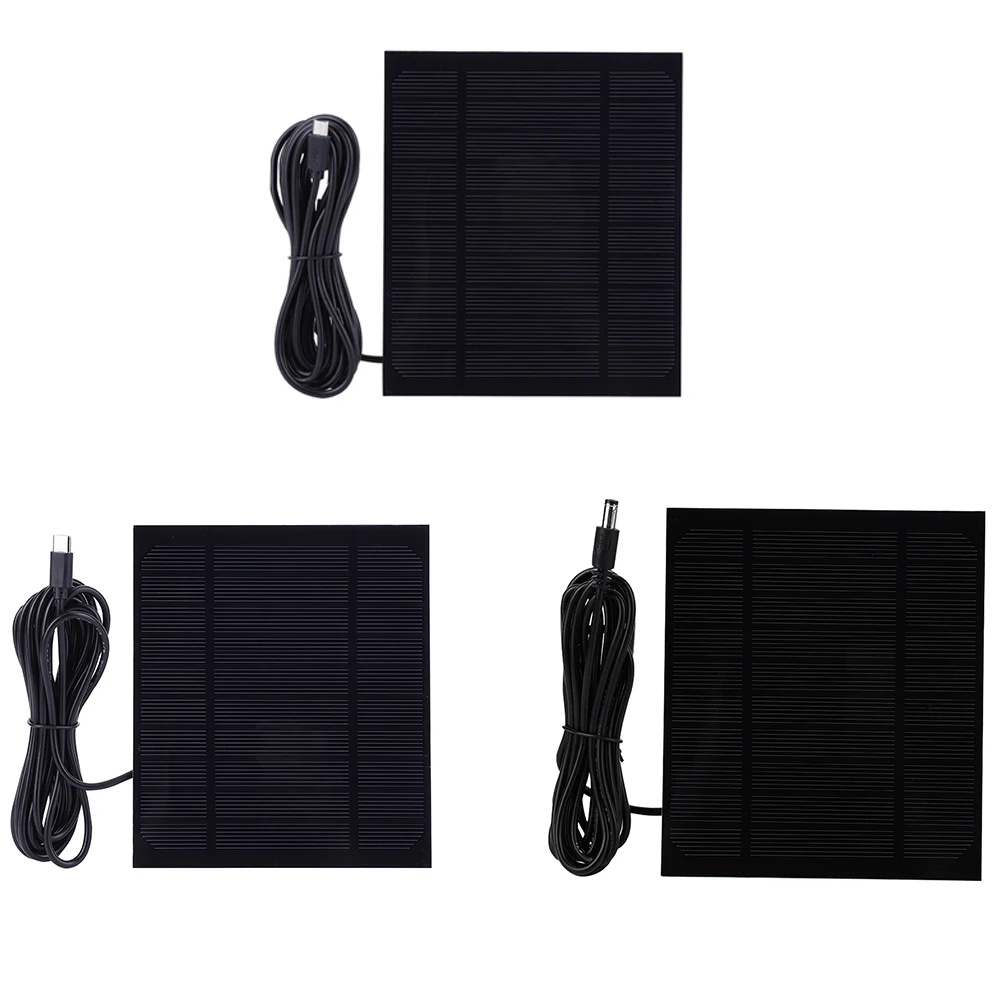 3.5W 5V USB Solar Panel Charger Waterproof Mini Solar Panel High Performance Monocrystalline for Small Fan Power Bank