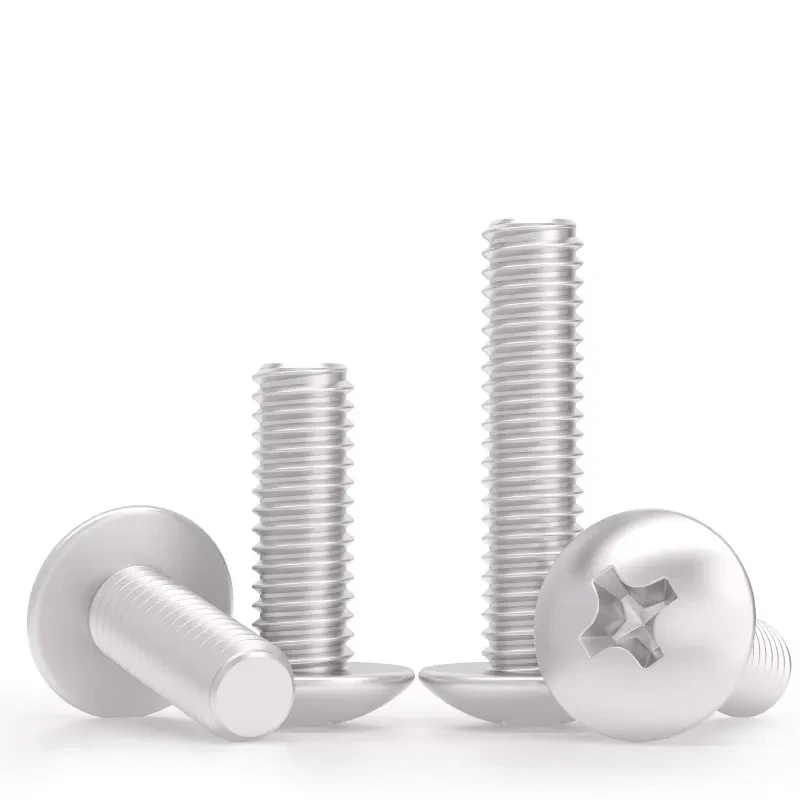 

M3 M4 M5 M6 6061 Aluminum Truss Head Screws Cross Recessed Mushroom Head Alloy Bolts Industrial Connection Fasteners