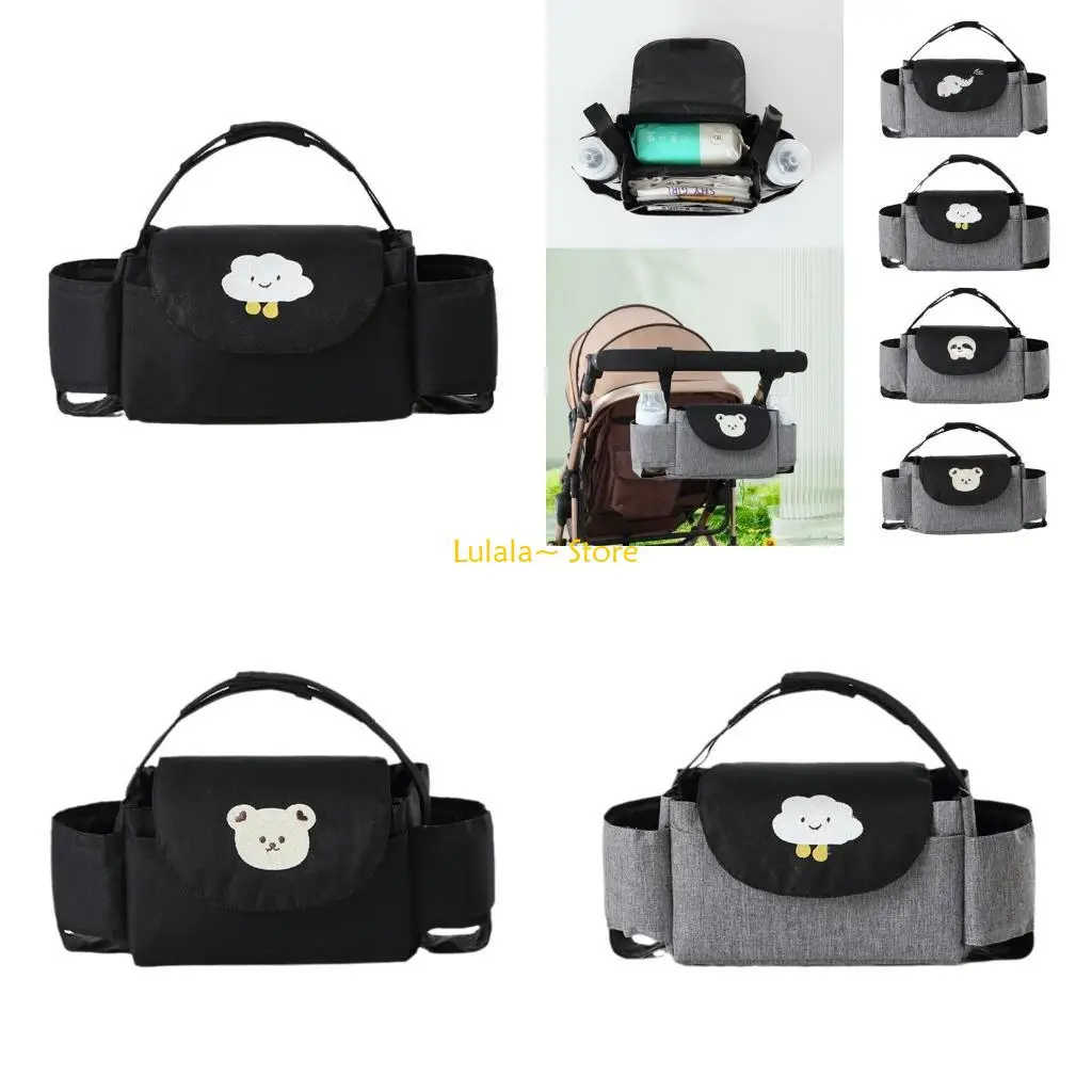 

Y4QA Cup Bottle Drink Holder Storage Bag for Pram Pushchair Stroller